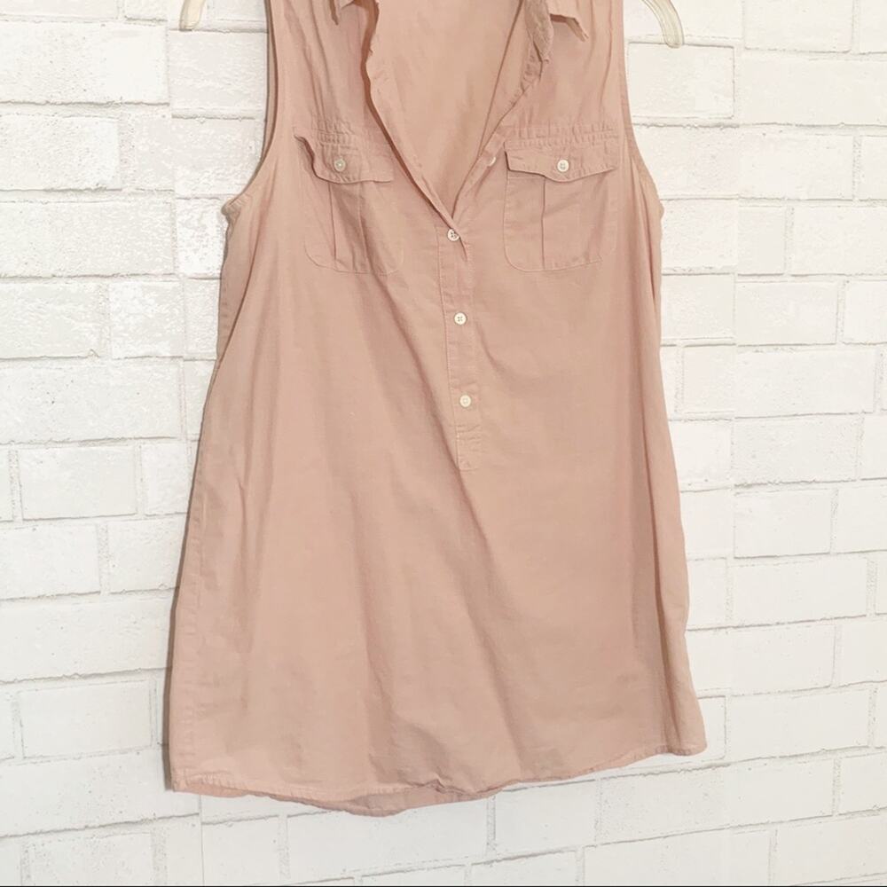 J. Crew Blush Sleevless Popover Cotton Top XS - Picture 5 of 14